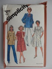 Vintage 1980s Simplicity 5320 Sewing Pattern Size 16 Misses Smocks in 2 lengths
