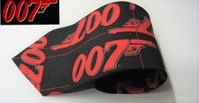 RARE James Bond Tie Black With
