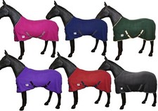 Horse Masters Travel Fleece Cooler Standard Neck Rug Green Purple Pink Red Grey 