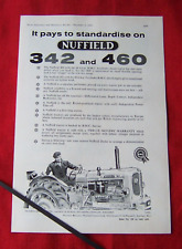 NUFFIELD BMC 460 TRACTOR 1962 ORIGINAL VINTAGE PRESS ADVERT