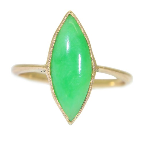 Art deco marquise jade - art,