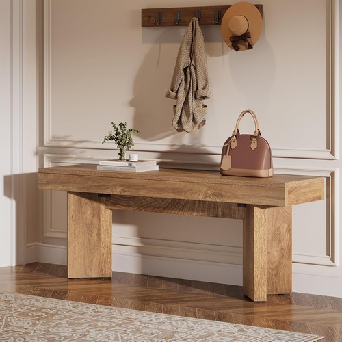 Wooden entryway bench - 47'',