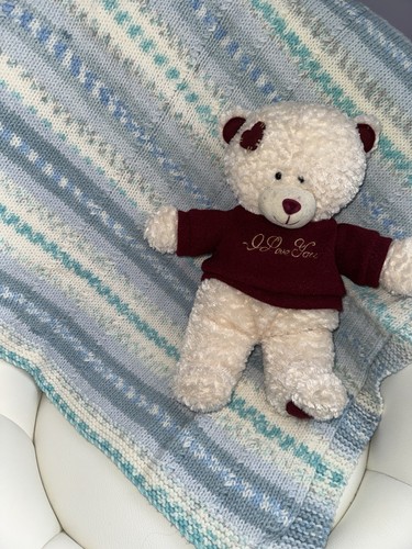 Hand knitted with - love, baby