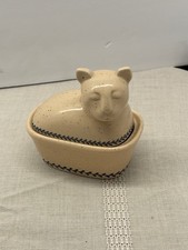 Stoneware Trinket Box Cat
