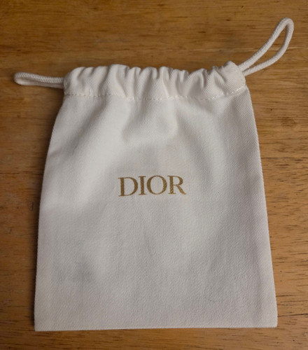 Dior drawstring pouch white - dior,