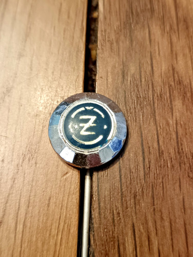 Vintage moped logo pin - cz,