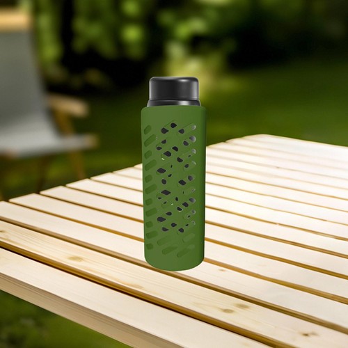 Glass water bottle - water, silicone