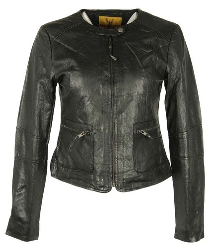 Real leather biker - real, jacket