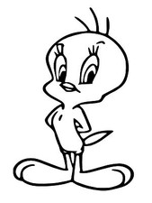 Tweety Pie vinyl car Decal / Sticker