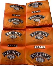 Wrights Traditional Soap with Coal Tar Fragrance 16 x 100g Bars Four Packs Of 4