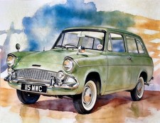 Ford Anglia 105E Estate Art