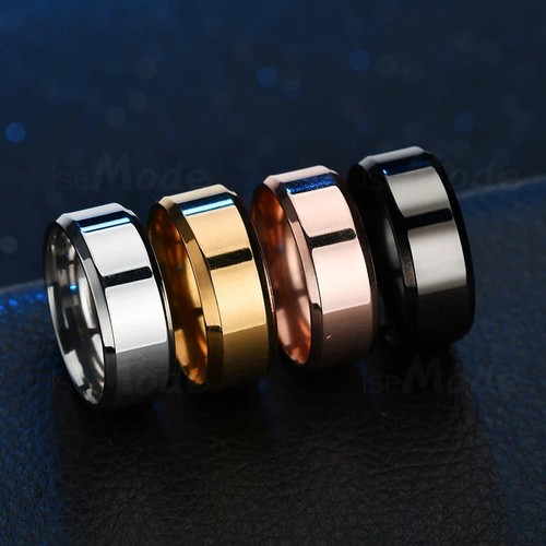 Mens 8mm stainless steel - mens,