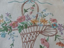 Vintage fire screen linen