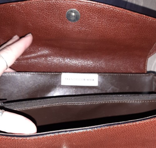Brown leather francesco - brown,
