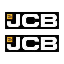 x2 JCB Digger / Dumper Plant vinyl sticker decal various sizes - UK Seller