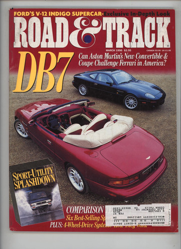 Road track march 1996 db7 - &,