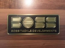 Badge Emblem Logo For BOSS Tackle Developments Angling Fishing Seat Box Seatbox