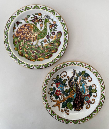 Pair vintage ibiscus greek - ibiscus,