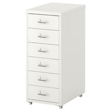 Ikea HELMER A4 Filing 6 Drawers Unit Chest Cabinet NEXT DAY DELIVERY White