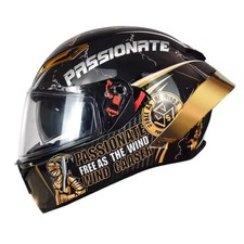 Full Face Motorcycle Helmet Professional Dual Visor Motor Helmets With Big Tail