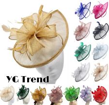 Women Teardrop Headband Clip Fascinator Alice band Hat Weddings Race Royal Ascot