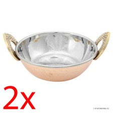 2 X 13CM COPPER STAINLESS