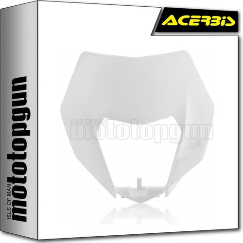 Acerbis headlight mask - mask, white