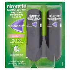 Nicorette QuickMist Cool Berry 1mg Mouthspray - Pack of 2