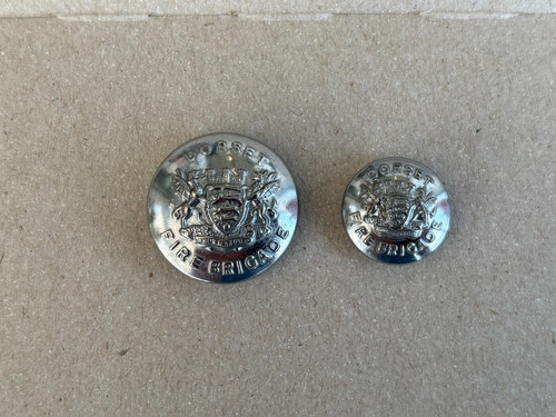 Dorset fire brigade buttons - dorset,