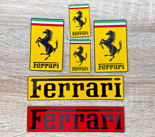Ferrari logo sticker - set, badge