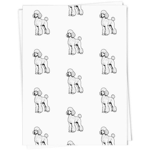 Standard poodle gift wrap - 'standard,