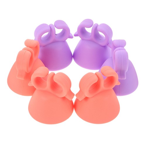 6pcs silicone nail polish - silicone,