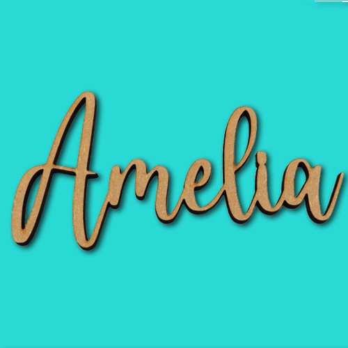 Personalised script name sign - personalised,