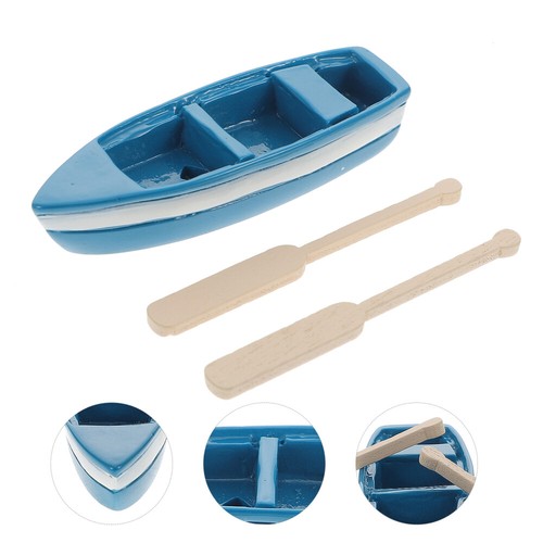 Mini boat figurine model - mini, canoe