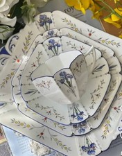 Shelley Vintage Queen Anne shape. Blue Iris Pattern 11561 RD Number