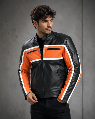 Men two tone orange - tone,