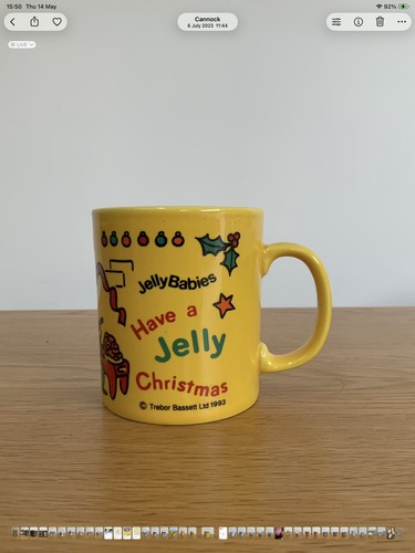 Yellow mug christmas jelly - yellow,
