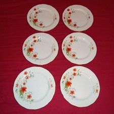 SET OF  6 'COLCLOUGH POPPY'