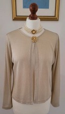 Vintage Beige Gold Lurex