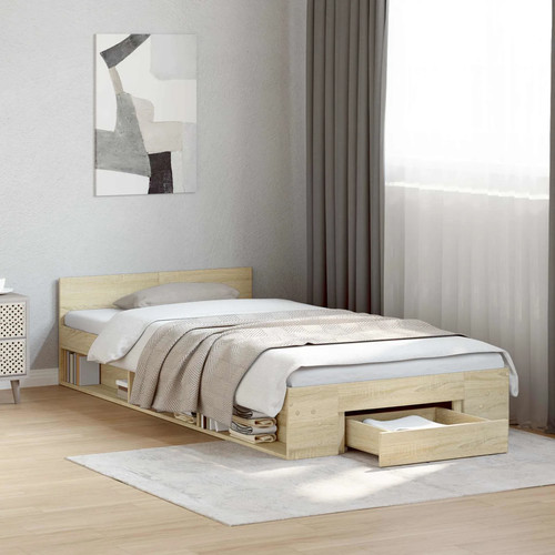 Walplus sonoma oak - storage, bed
