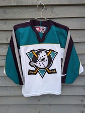 Nike Team Sports Mighty Ducks Anaheim Kids 14-16 NHL Ice Hockey Jersey Vintage