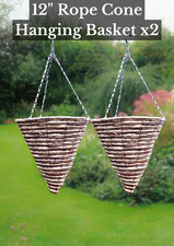 Hanging Baskets 12" Wicker