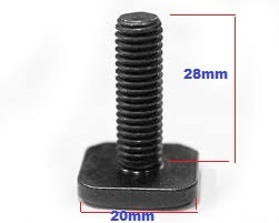 Track fixing bolt - track, ski