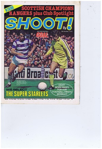 1976 shoot football magazines - shoot,