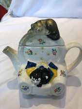 WADE ENGLAND WHIMSICAL CAT KITTEN TEA POT FELINE COLLECTION,VINTAGE RARE