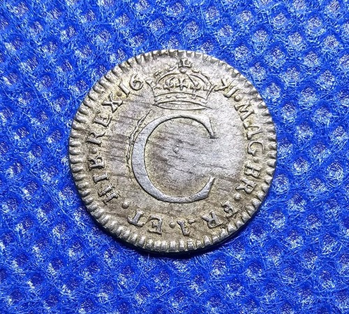 1671 maundy penny charles - maundy, ii