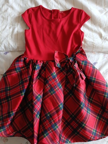 Girls red tartan party - h&m,