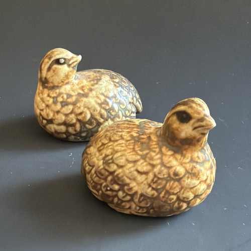 Pair vtg miniature - vtg, partridge