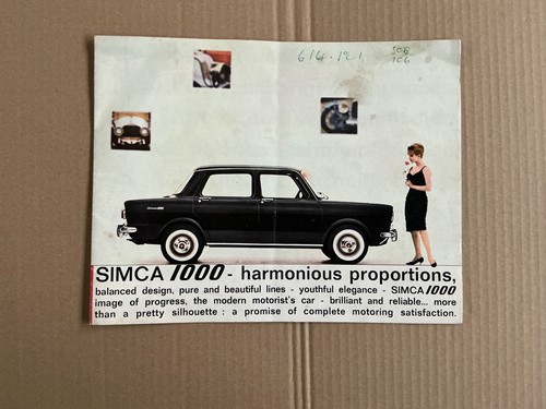 Genuine simca 1000 1962 car - genuine,