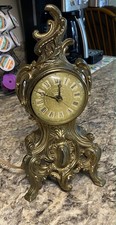 Louis XV Vintage Gold Clock In